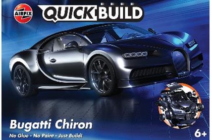 QB6025 エアフィックス クイックビルド ブガッティ シロン ブラック