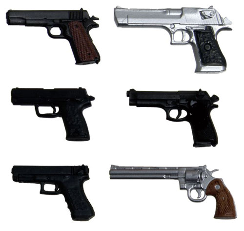 GUN-1 1/12 リアリスティックウエポンシリーズ リアリスティックハンドガン(6種)