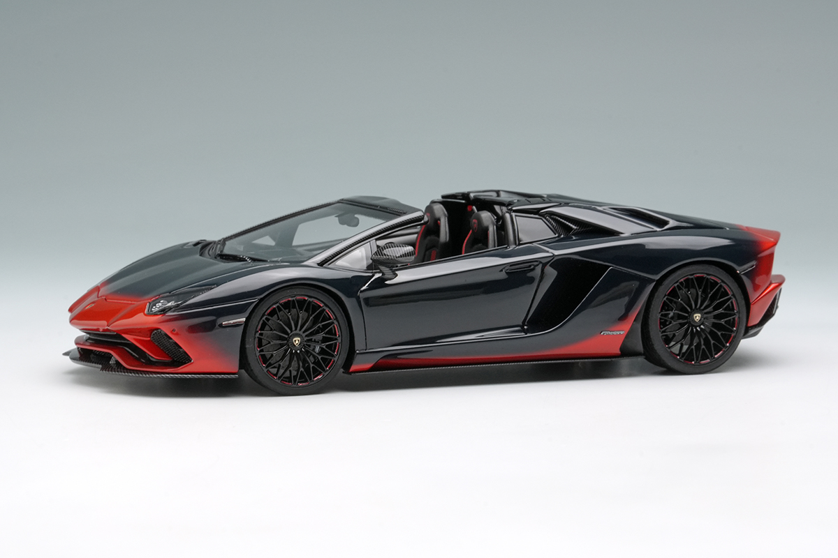 EM767B EIDOLON 1/43 Lamborghini Aventador S Roadster 50th Anniversary Japan 2018 ロッソエフェスト/ブラックグラデ