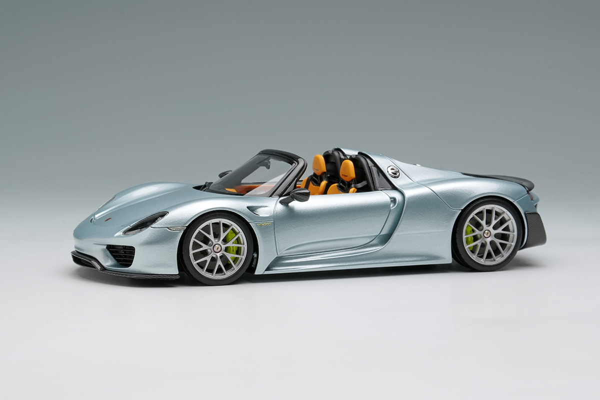 EM569G EIDOLON 1/43 Porsche 918 Spyder weissach package 2011 リキッドメタルクロームブルー