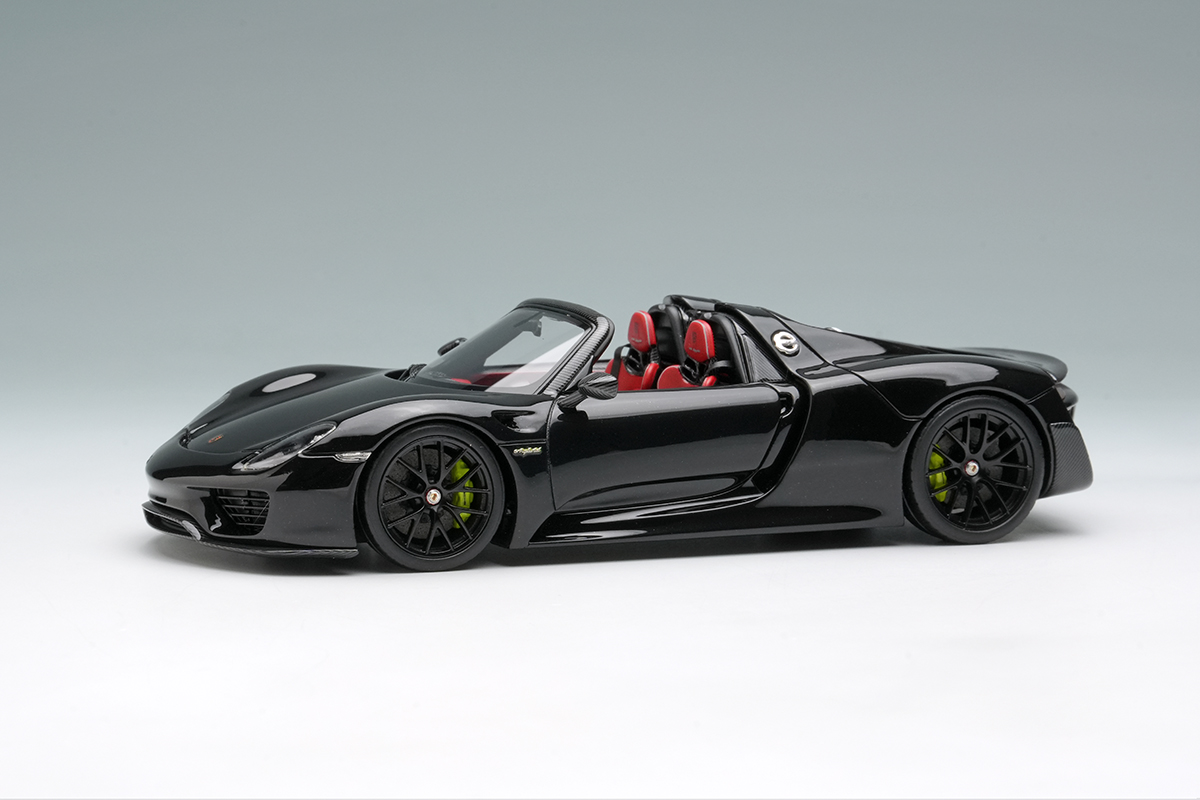 EM569I EIDOLON 1/43 Porsche 918 Spyder weissach package 2011 バサルトブラックメタリック