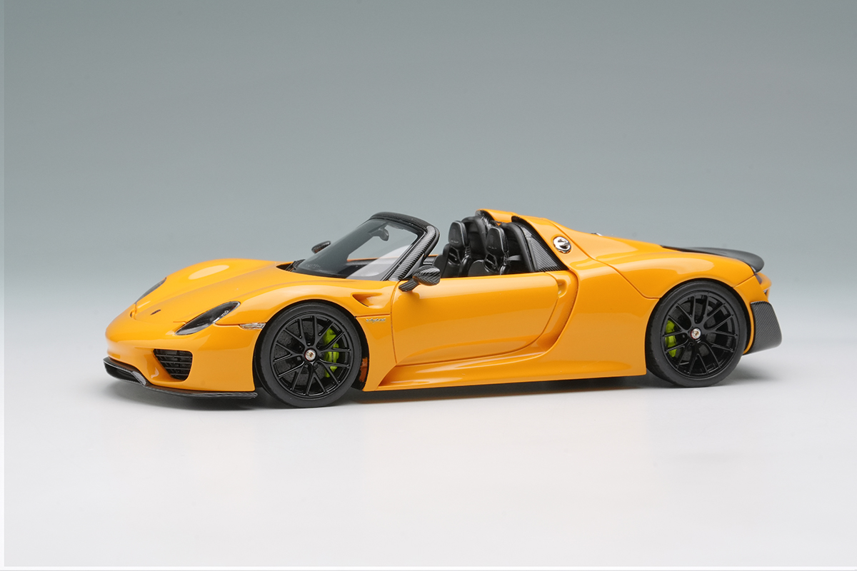 EM569J EIDOLON 1/43 Porsche 918 Spyder weissach package 2011 シグナルイエロー
