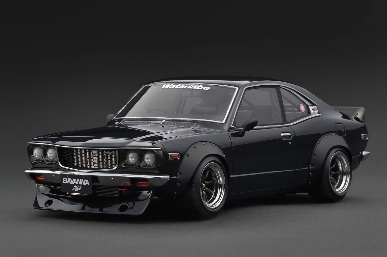 IG3728 IGモデル 1/18 Mazda Savanna (S124A) Semi Works Black