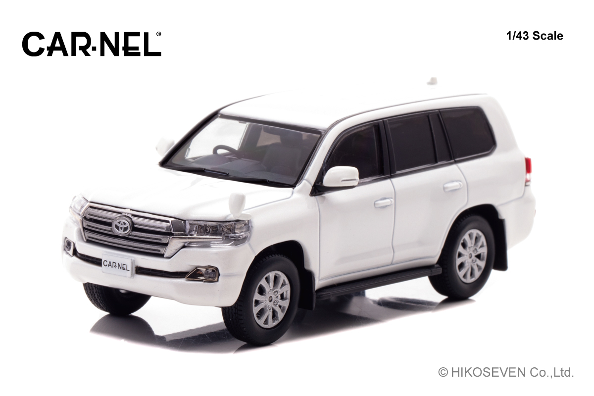 CN431504 CARNEL 1/43 トヨタ ランドクルーザー AX G selection (URJ202) 2015 White Pearl Crystal Shine