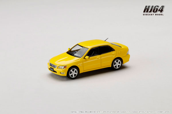 HJ641080AY HJ64 1/64 トヨタ ALTEZZA RS200 (E10) 1998 スーパーブライトイエロー