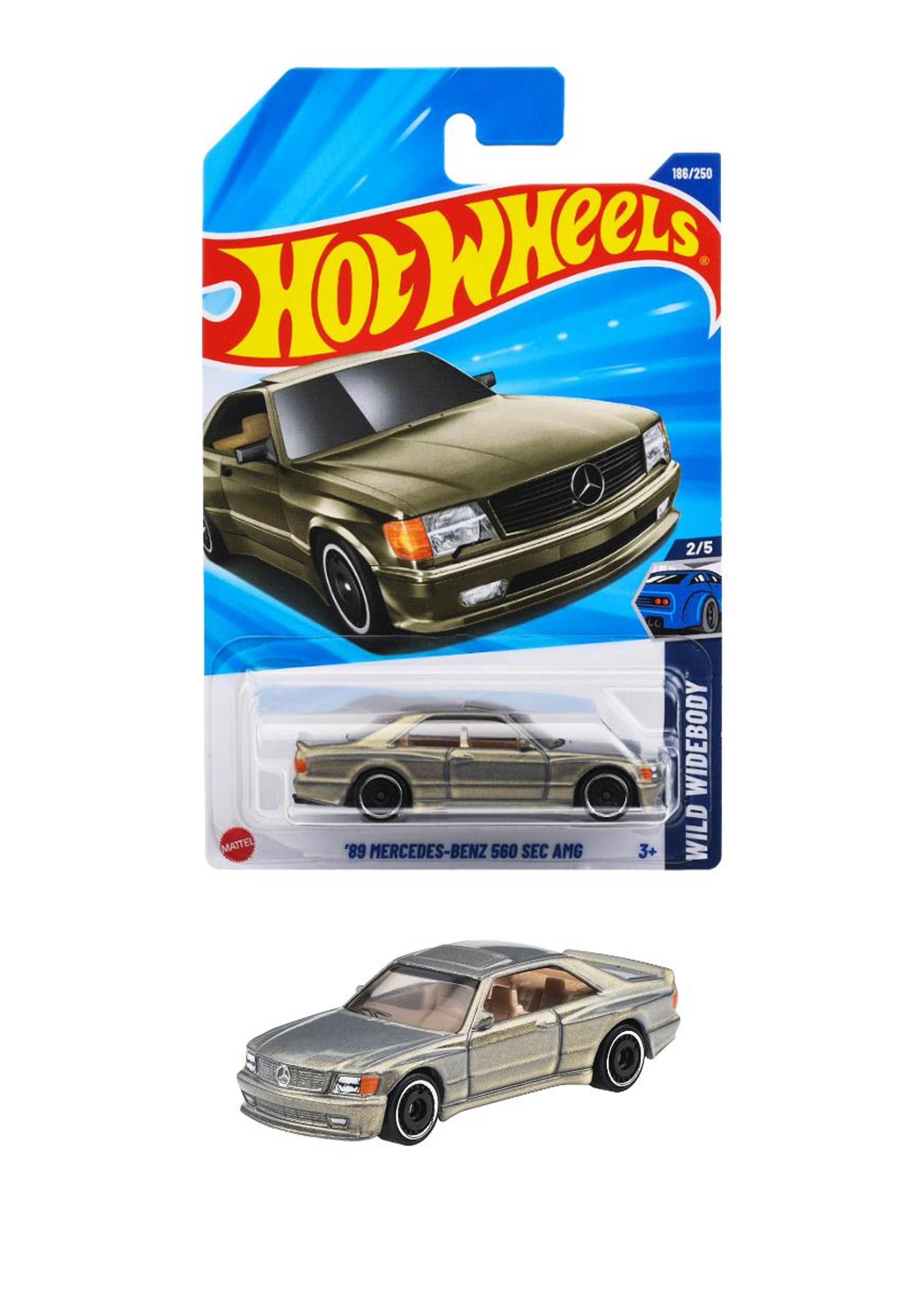 JFN62-9866 ホットウィール ベーシックカー'89 メルセデス・ベンツ 560 SEC AMG