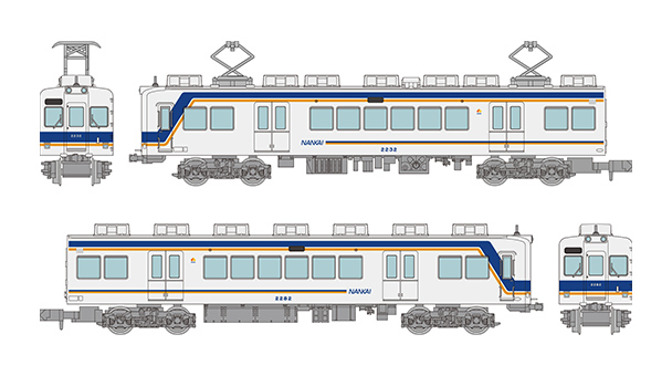 337171 鉄道コレクション 南海電気鉄道2200系2230型(ありがとう2232編成・現行塗装)2両セットC