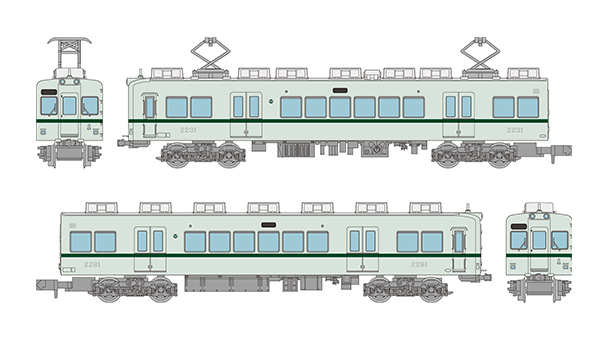 337188 鉄道コレクション 南海電気鉄道2200系2230型(ありがとう2231編成・復元塗装)2両セットB