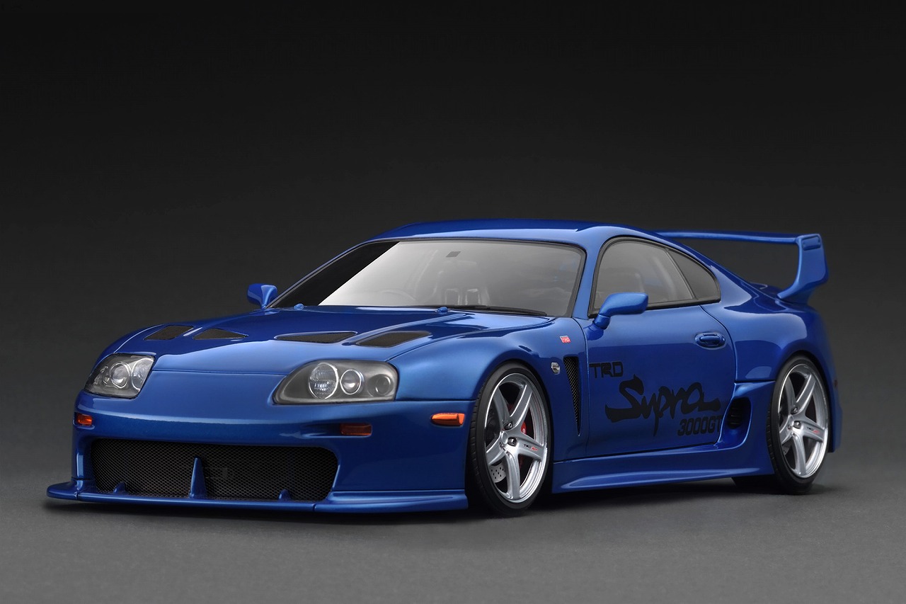 IG3604 IGモデル 1/18 Toyota Supra (A80) TRD 3000GT Blue Metallic