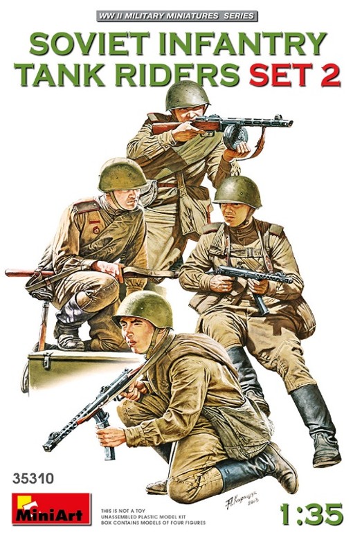 ミニアート MA35310 ソビエト歩兵戦車乗員セット2(4体入り)