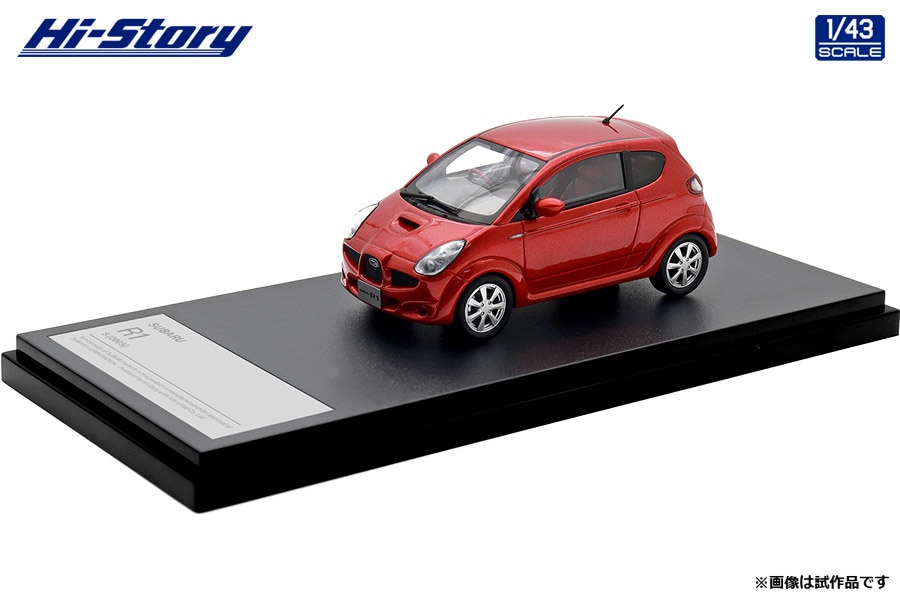 HS511RE Hi-Story 1/43 SUBARU R1 S (2005)  ベリーレッド・メタリック