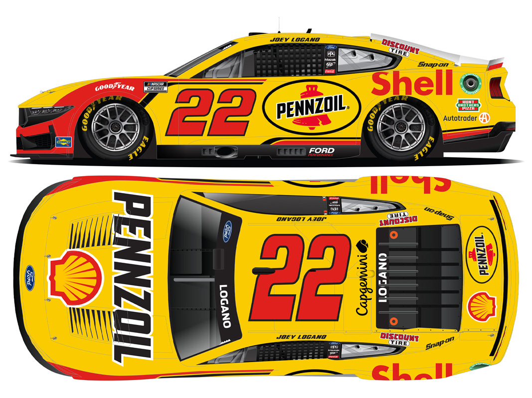 LR317009 Lionel Racing 1/64 SHELL-PENNZOIL 2025 フォード マスタング ジョーイ・ロガーノ #22