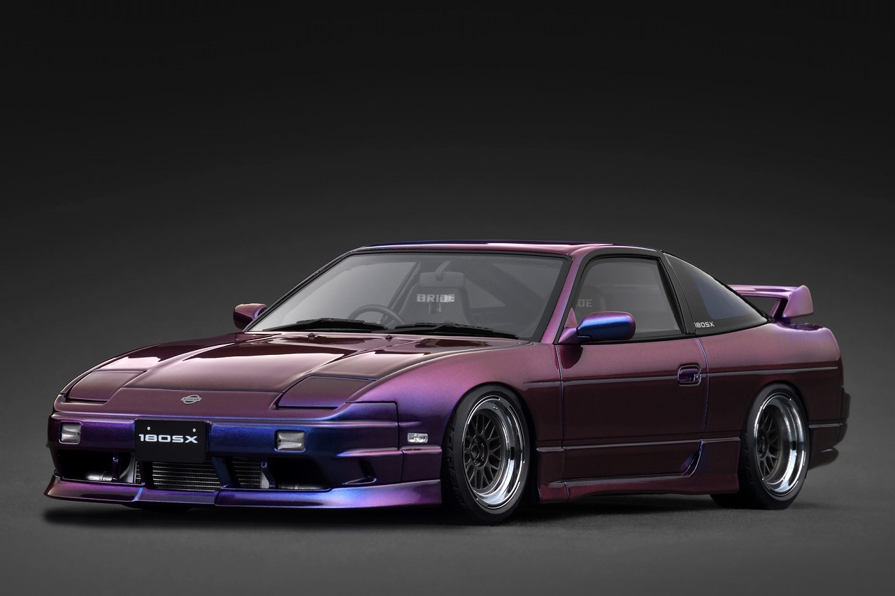 IG3762 IGモデル 1/18 Nissan 180SX TYPE X (RPS13) Purple Metallic