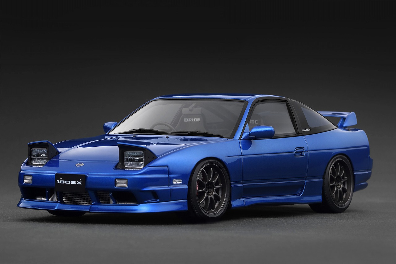 IG3766 IGモデル 1/18 Nissan 180SX TYPE X (RPS13) Blue Metallic