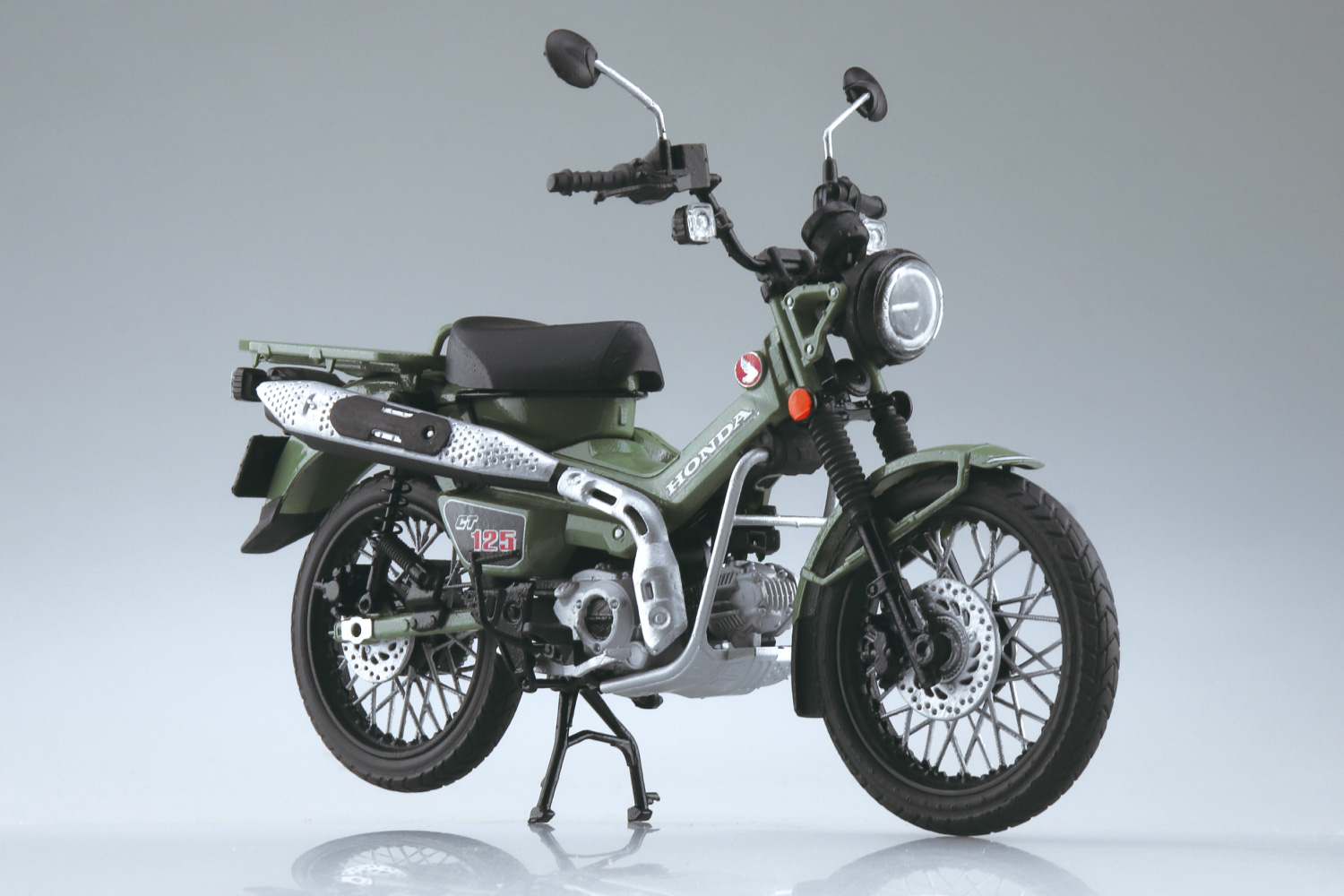 1/12 完成品バイク Honda CT125 ハンターカブ パールオーガニックグリーン