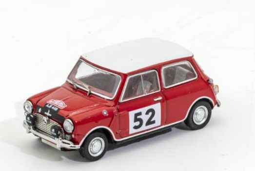 KS078-446 GCD 1/64 Mini Cooper - (RHD)  -1965 Championship Car #52 レッド