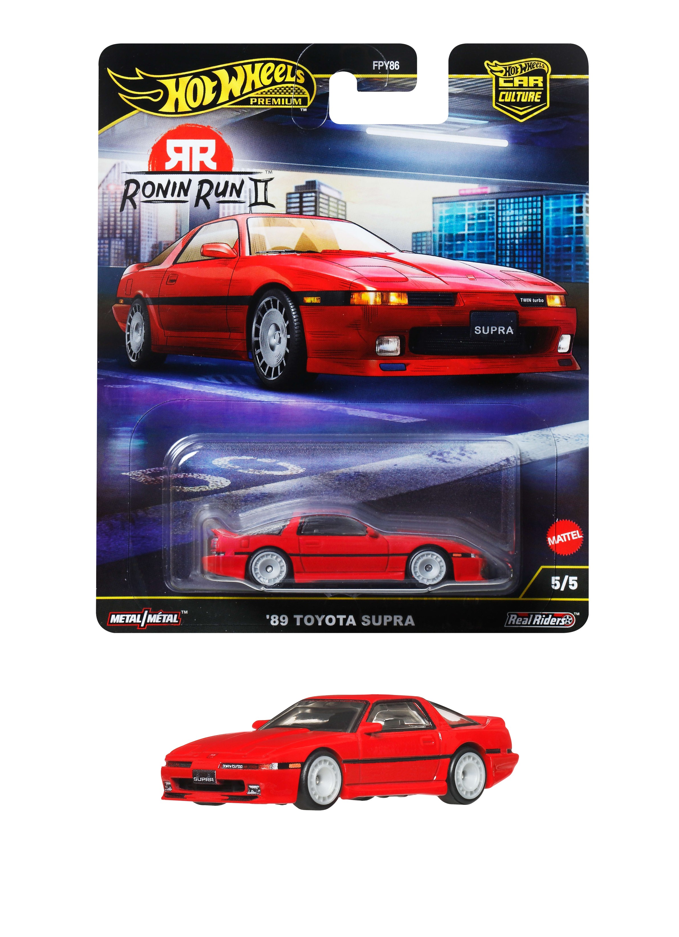 JBK90-9866 ホットウィール カーカルチャー ローニン・ランⅡ '89 トヨタ スープラ