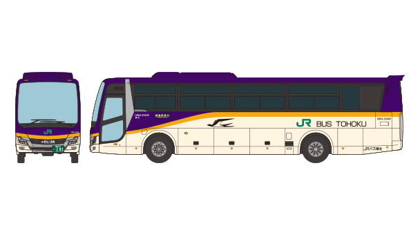 335511 ザ・バスコレクション ジェイアールバス東北 山形新幹線つばさE8系カラー