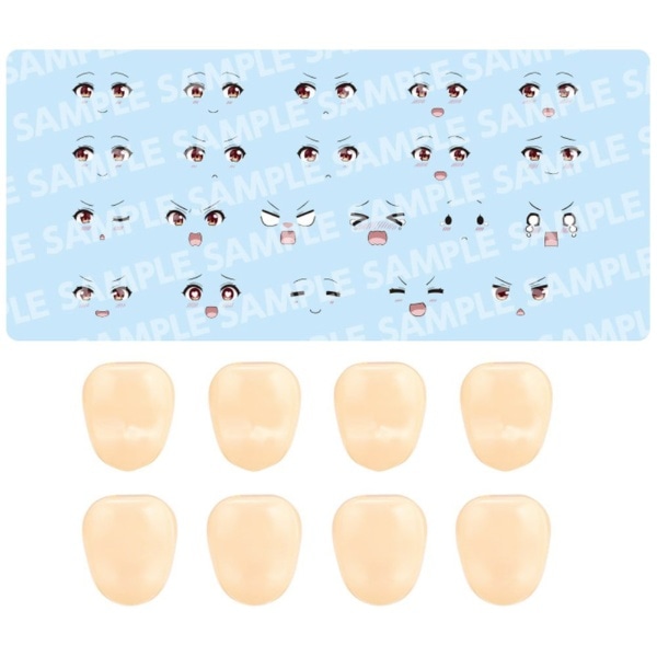 JK072 カスタマイズフェイス&デカールセット Vol.8【らぐほのえりかデザイン 小石川エマ用A】