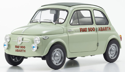 KS08966ALG 京商オリジナル 1/18 フィアット ヌォーバ 500 エラボラツィオーネ アバルト レコード (グリーンクリア)