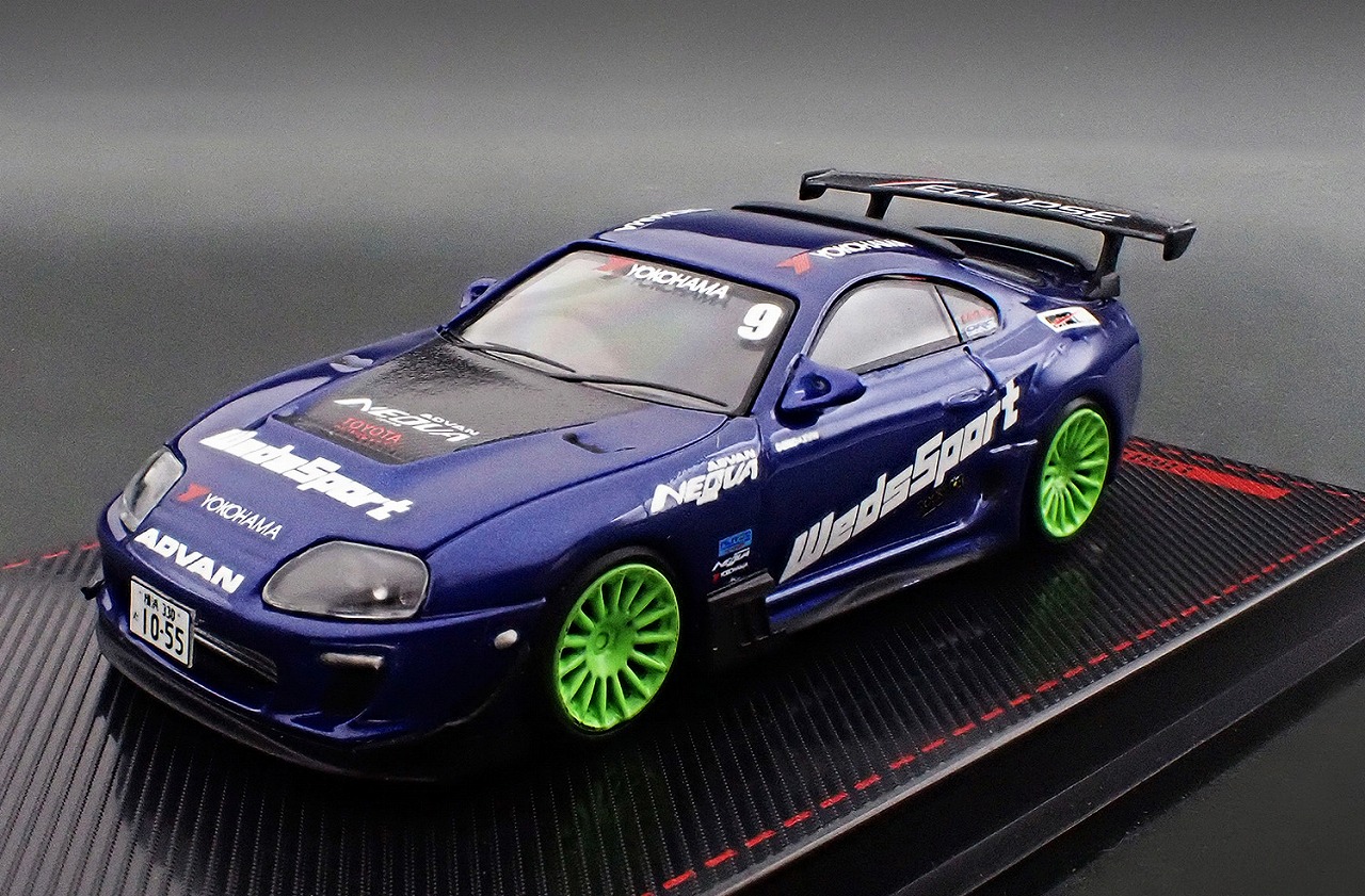 IG3843 IGモデル 1/64 Toyota Supra (JZA80) RZ Blue Metallic