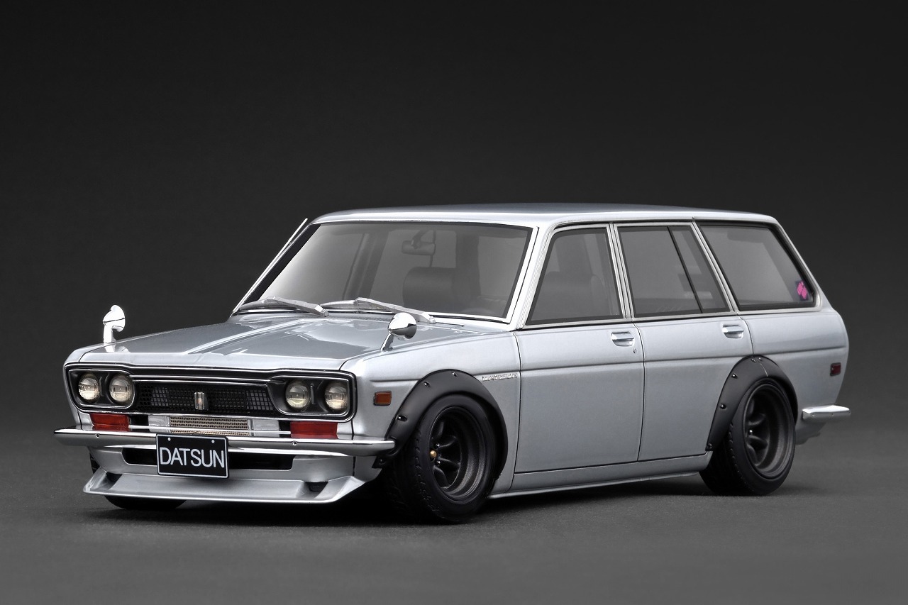 IG3860 IGモデル 1/18 Datsun Bluebird Wagon (510) Silver