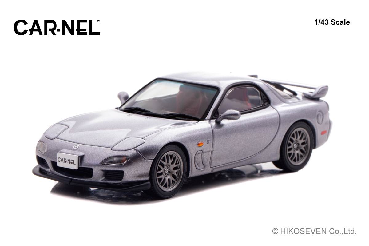 CN430205 CARNEL 1/43 マツダ RX-7 Spirit R Type A (FD3S) 2002 Titanium Gray Metallic