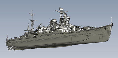 FH-55 1/700 帝国海軍シリーズ №55 日本海軍重巡洋艦 伊吹