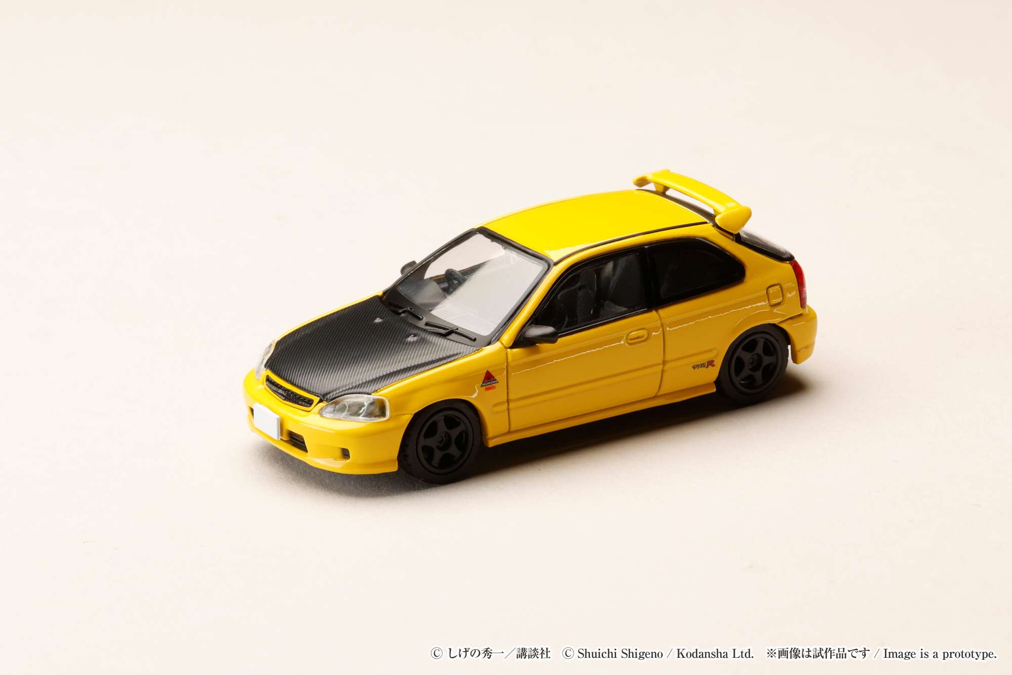HJDMD007 HJ64 1/64 Honda CIVIC (EK9) 東堂塾 / 頭文字D 舘 智幸 VS 藤原 拓海