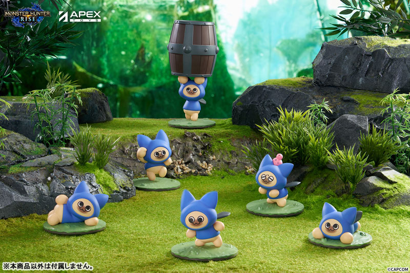 Monster Hunter Rise アイルー「ネコ」ブラインドボックスフィギュア 6個入りBOX