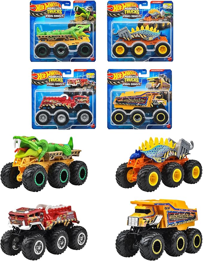 HWN86-986J ホットウィール モンスタートラック トランスポーター アソート (入数:4) 2026年01月発売