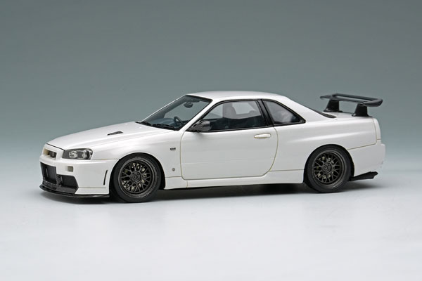 EM681A EIDOLON 1/43 BUILT BY LEGENDS Mine's Skyline GT-R(BNR34) シラナミホワイト