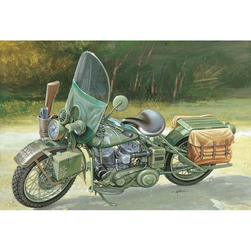 IT7401 イタレリ 1/9 WW.II アメリカ陸軍 軍用バイク WLA 750