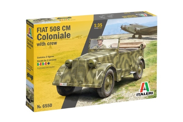 IT6550 イタレリ 1/35 WW.II イタリア軍 フィアット508CM コロニアル 軍用車 ドライバーフィギュア付属