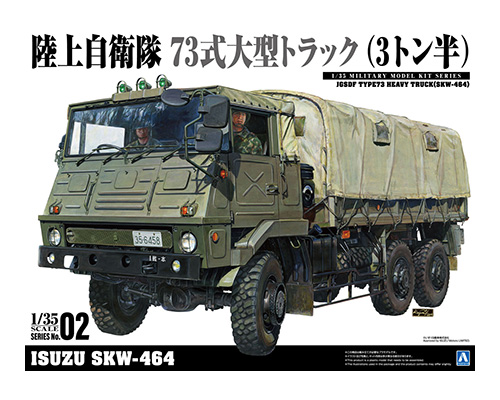 1/35 ミリタリーモデルキット No.2 73式大型トラック(SKW-464)