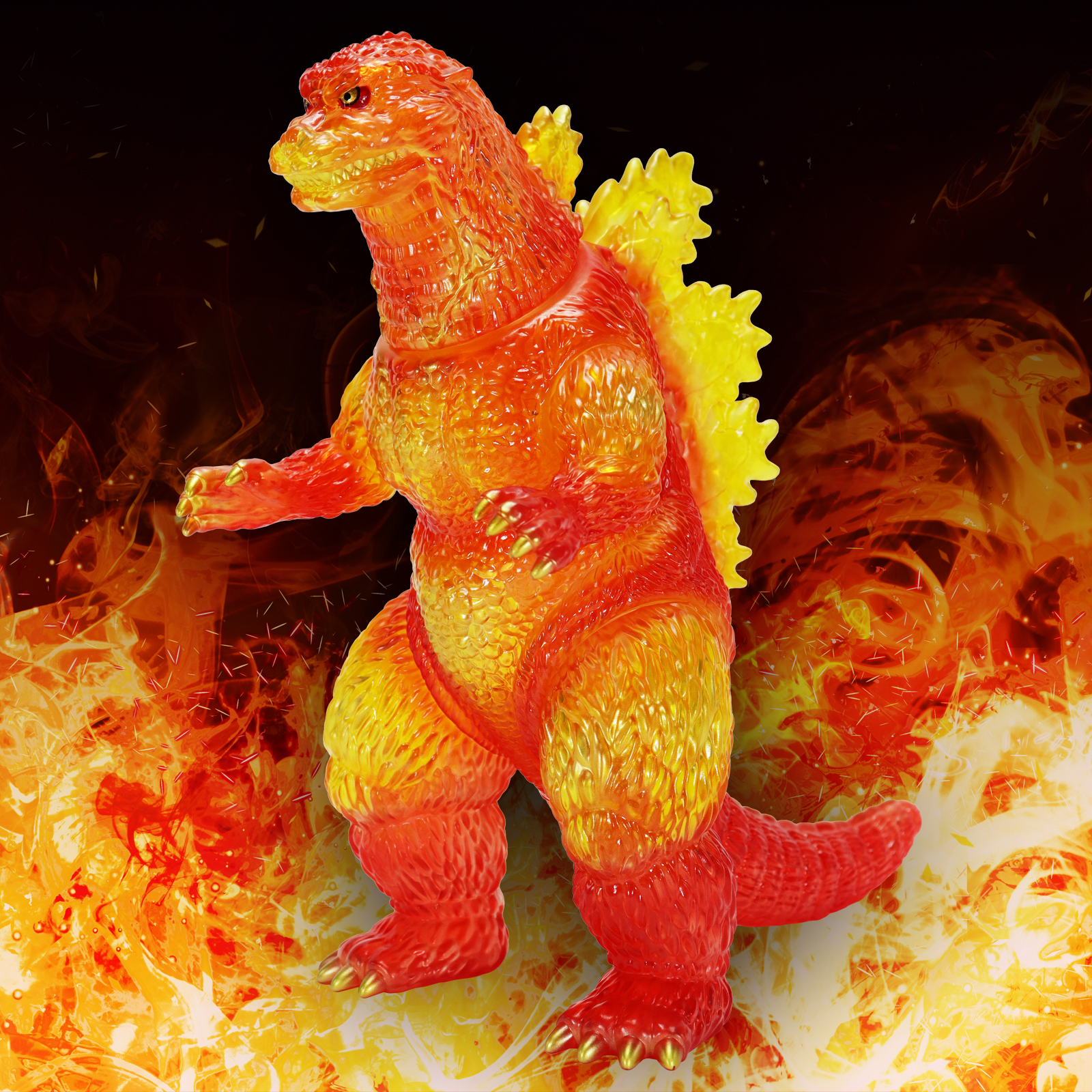 BIGレトロソフヒ?シリース? ゴジラ(1995)バーニングクリア Ver.