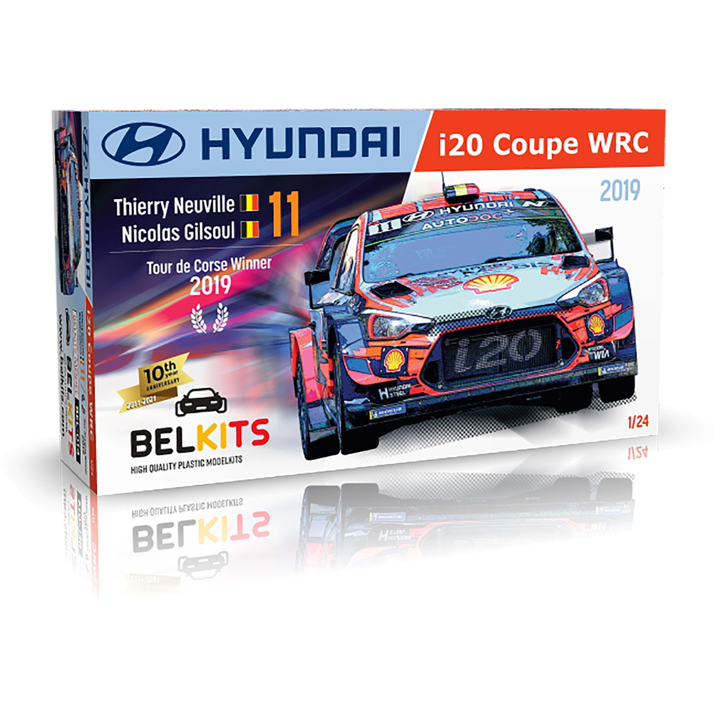 BEL014 ベルキット 1/24 ヒュンダイ i20 クーペ WRC 2019 ツール・ド・コルス ウィナー