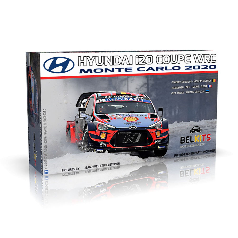 BEL021 ベルキット 1/24 ヒュンダイ i20 クーペ WRC 2020 モンテカルロ ラリー ウィナー