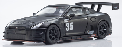 K07131LBK 京商オリジナル 1/64 [MOTN] ニスモ R35 GT-R GT3 テストカー (マットブラック)LED搭載
