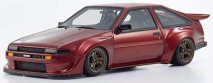 KSR18070R KYOSHOオリジナル 1/18 トヨタ スプリンター トレノ AE86 Khyzyl Saleem (レッド)