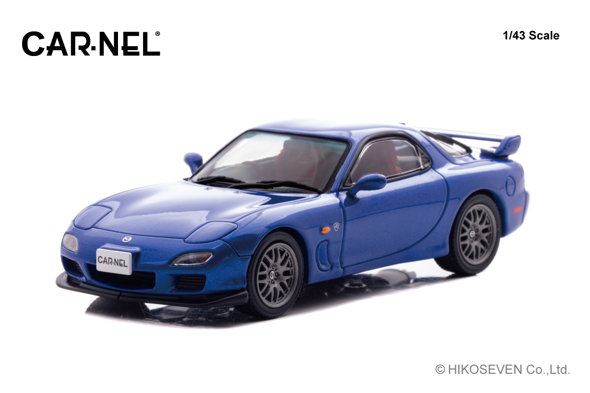 CN430206 CARNEL 1/43 マツダ RX-7 Spirit R Type A (FD3S) 2002 Innocent Blue Mica