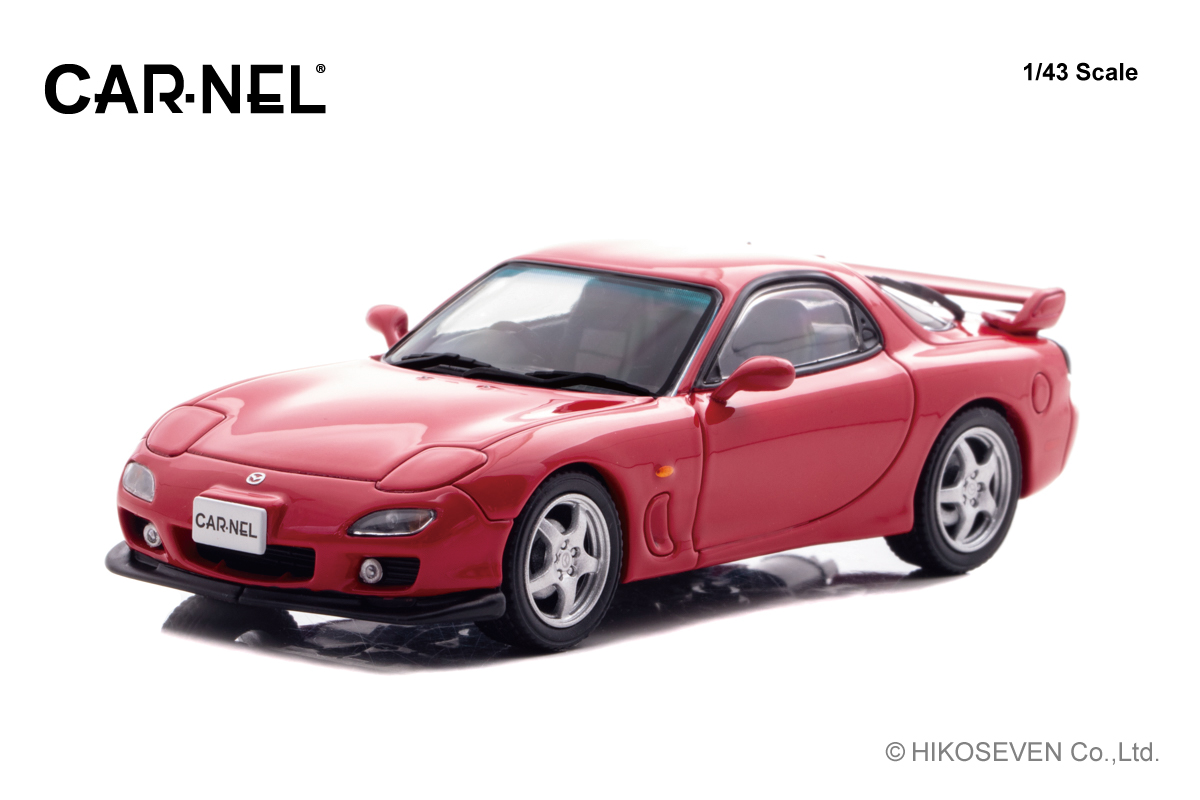 CN430004 CARNEL 1/43 マツダ RX-7 Type RS (FD3S) 2000 Vintage Red