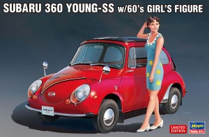 SP491 1/24 スバル 360 ヤングSSw/60'sガールズフィギュア
