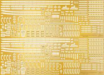 700GUP-143 1/700 日本海軍秋月型駆逐艦 秋月/初月 調和19年/捷一号作戦 純正エッチングパーツ
