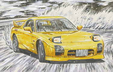 ISD-14 EX-1 1/24 頭文字Dシリーズ №14 EX-1 FD3S RX-7 マツダスピードA-spec 高橋涼介 特別仕様(キャラクターアクリルスタンド