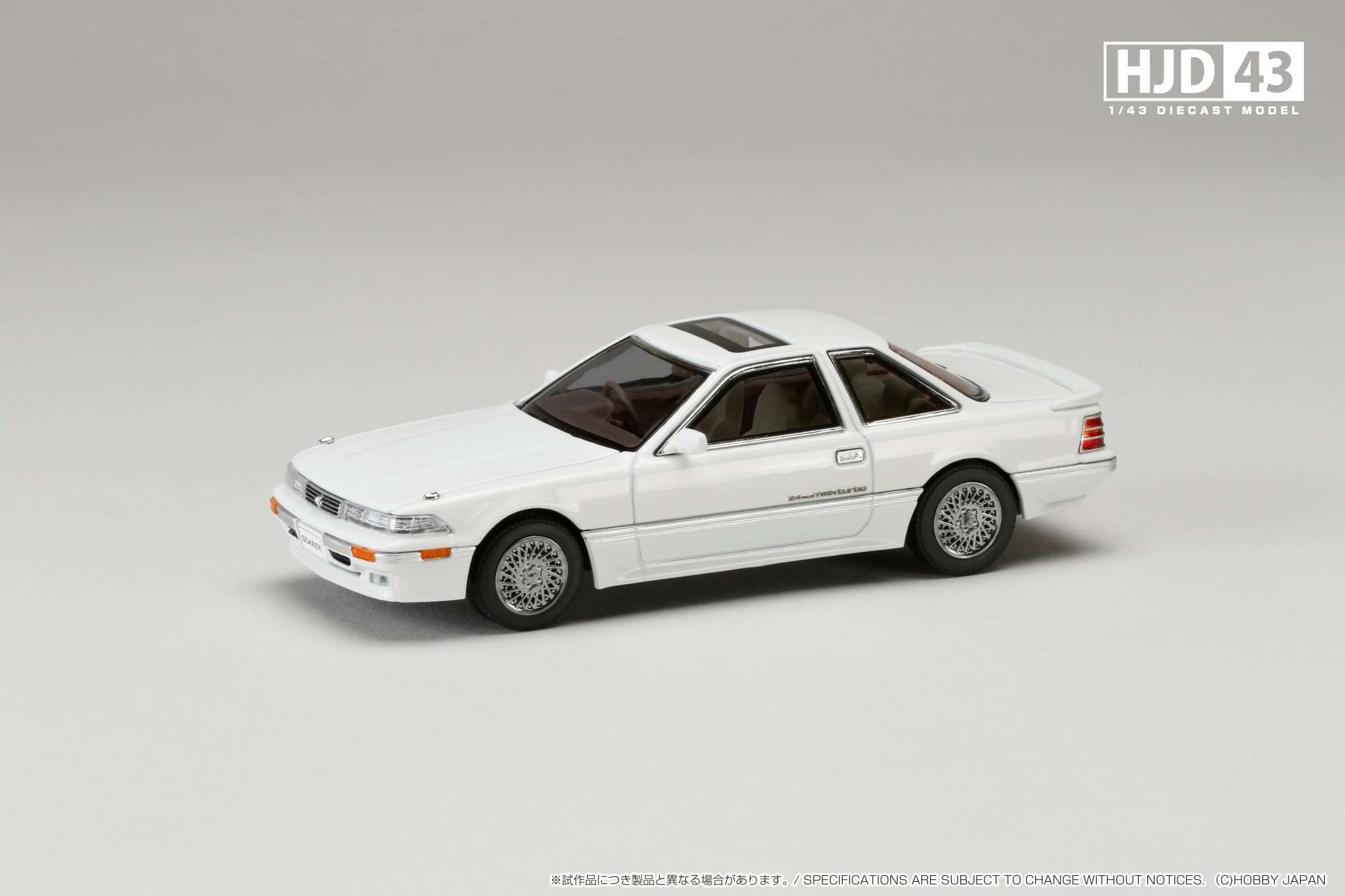 HJD432006W HJD43 1/43 トヨタ ソアラ 2000 TWINCAM 24 TWIN TURBO GT-TWIN TURBO L (GZ20) スーパーホワイト IV
