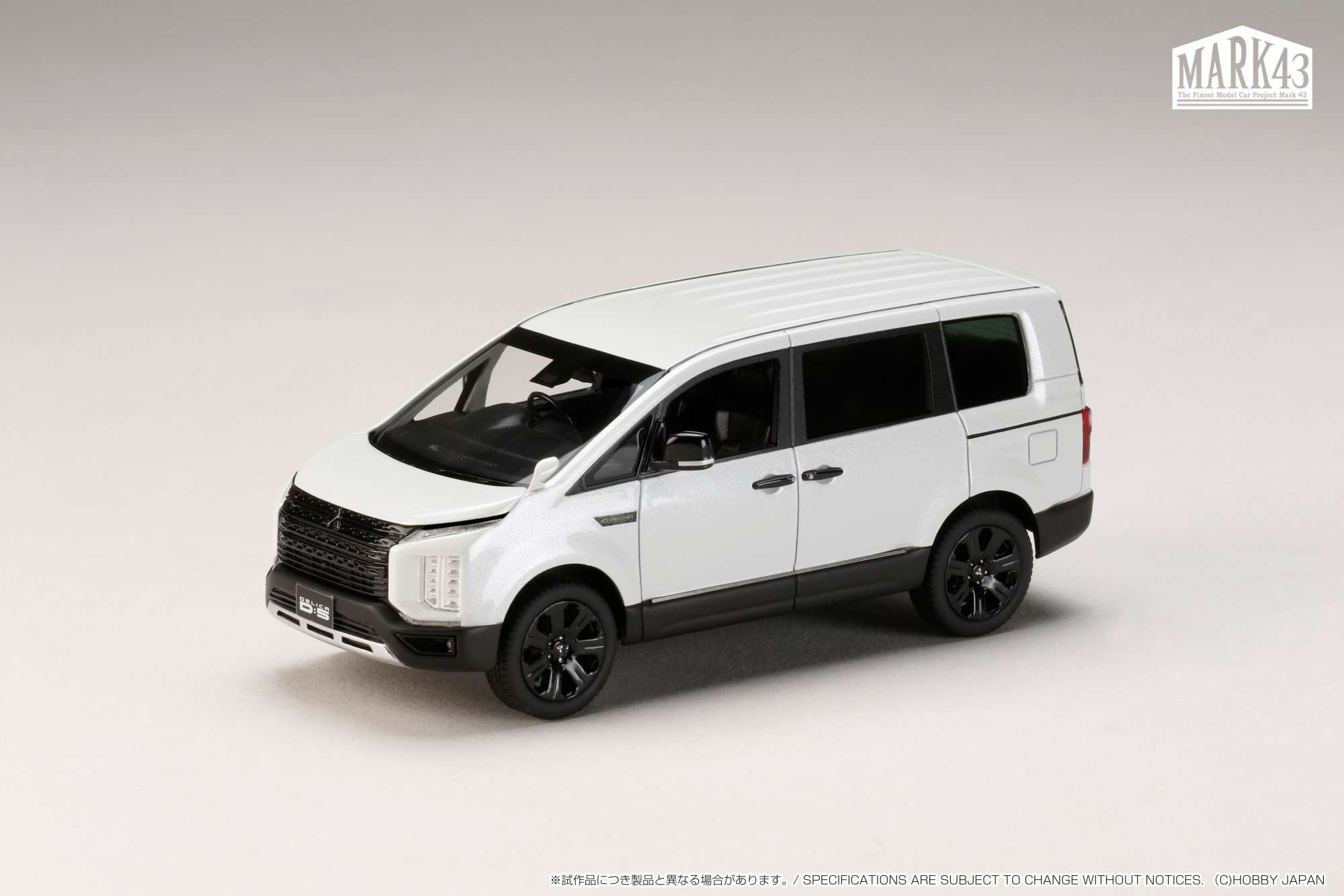PM43157BW MARK43 1/43 三菱 デリカ D:5 CHAMONIX ホワイトダイヤモンド
