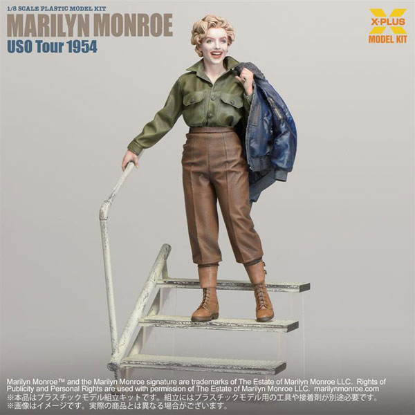 1/8スケール マリリン・モンロー (U.S.O. ツアー 1954)プラスチックモデルキット(再販)