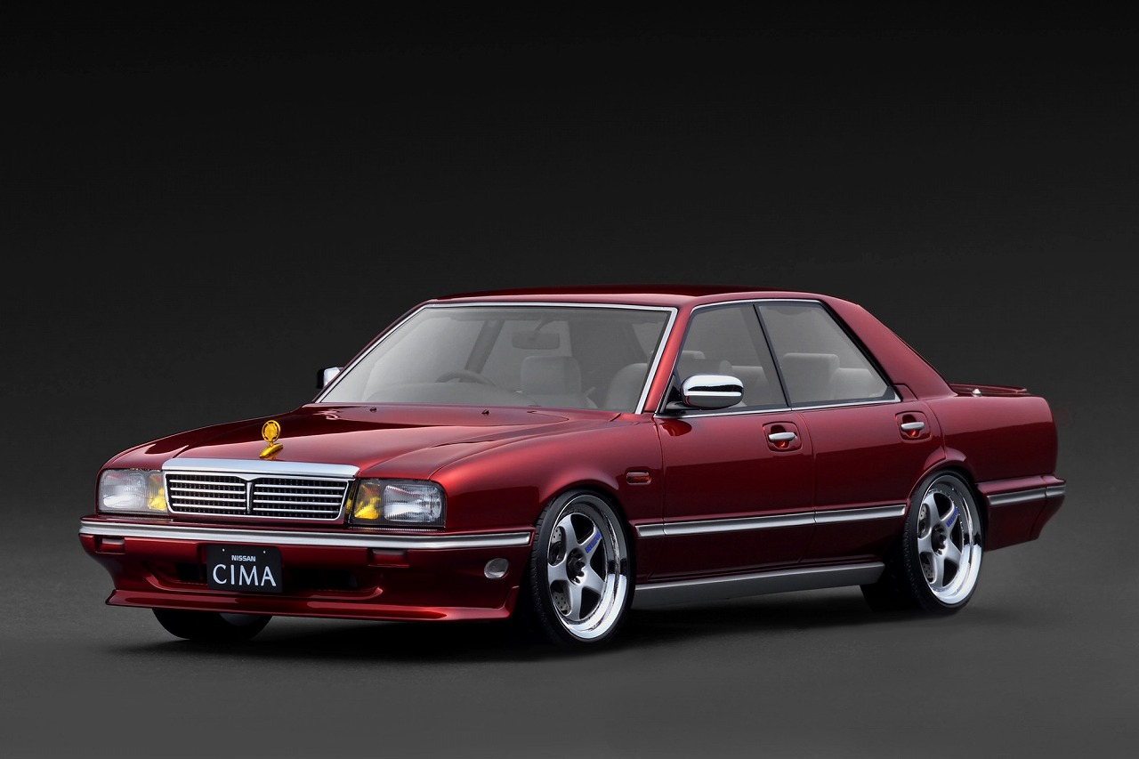 IG3905 IGモデル 1/18 NISSAN CEDRIC CIMA (Y31) Wine Red