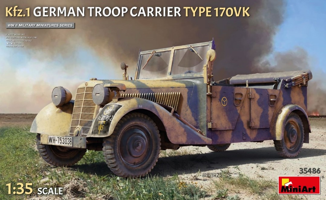 MA35486 ミニアート 1/35 Kfz.1 ドイツ軍 兵員輸送車 170VK型